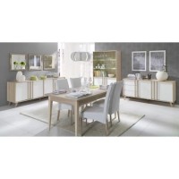 Buffet moyen modèle MALMO blanc. Meuble design type SCANDINAVE. Effet ultra tendance pour votre salon.