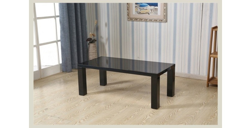 Table basse AMORGOS rectangulaire 120 cm en MDF coloris noir