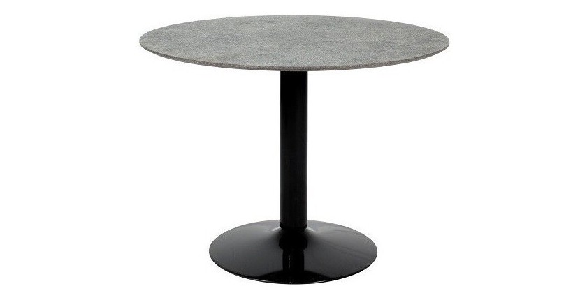 Table ronde avec pied central JOSUA. Magnifique design pour votre cuisine ou votre salle à manger.