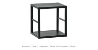 Ensemble meubles de salon style industriel SWITCH M2. Coloris noir.