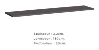 Ensemble meubles de salon style industriel SWITCH M4. Coloris gris.