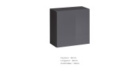 Ensemble meubles de salon style industriel SWITCH M4. Coloris gris.