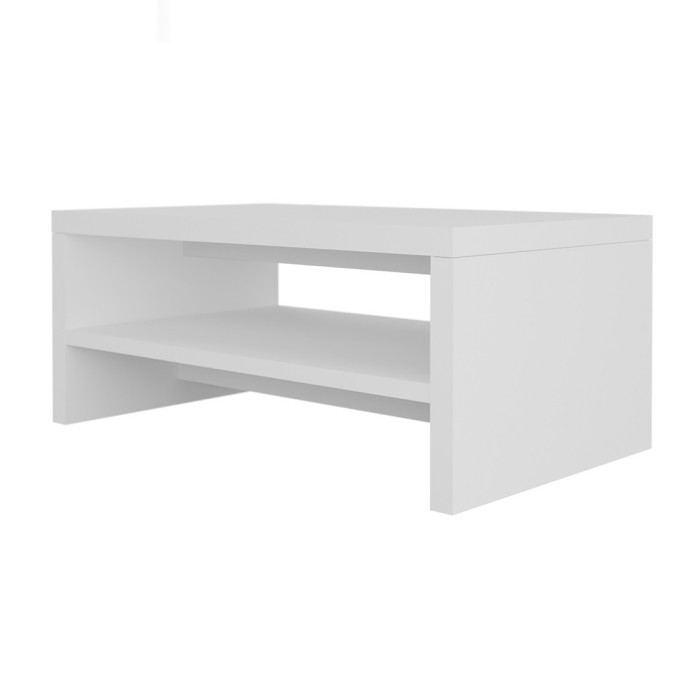 Table basse 110x60 collection RIO. Meuble design coloris blanc.