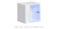 Ensemble meubles de salon SWITCH XXI design, coloris blanc brillant.