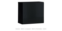 Ensemble meubles de salon SWITCH XXI design, coloris chêne et noir.