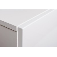 Ensemble meubles de salon SWITCH XXIV design, coloris blanc et gris.