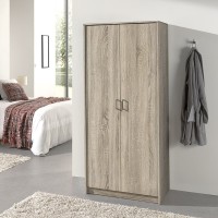 Garde Robe REY, armoire 2 portes idéal pour votre entrée ou votre buanderie