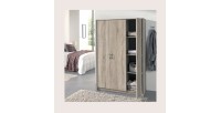 Garde Robe REY, armoire 3 portes idéal pour votre entrée, votre buanderie ou votre sdb