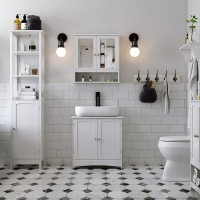 Meuble lavabo salle de bain coloris blanc collection CLEAN - Meuble de salle de bain
