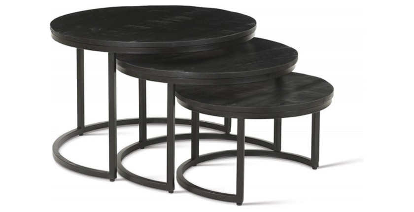 Table basse collection ARNOLD noir.