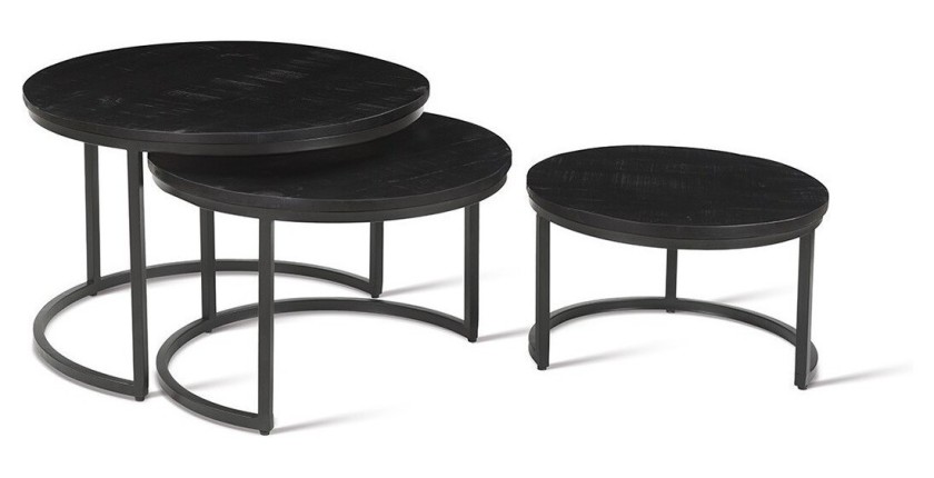 Table basse collection ARNOLD noir.