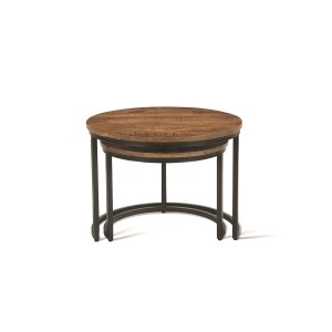 Table basse collection GOJI marron-bois.