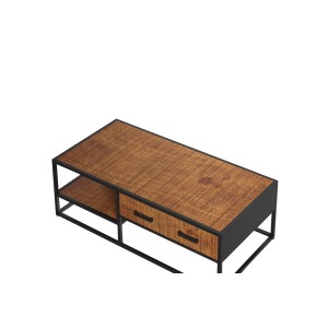 Table basse collection MADEIRO marron-bois.