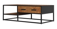 Table basse collection MADEIRO marron-bois.