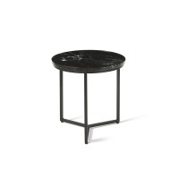 Table d'appoint JOURNA marbre noir