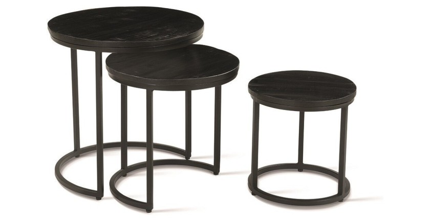 Table basse collection PLATO noir.