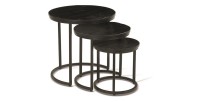 Table basse collection PLATO noir.