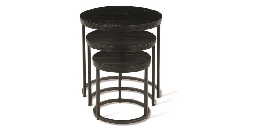 Table basse collection PLATO noir.