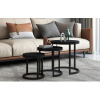 Table basse collection PLATO noir.