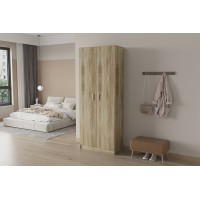 Armoire, collection TOLLY, 2 portes, 75x195 cm, coloris chêne sonoma