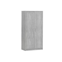 Armoire grand model, collection SPACI, 2 portes, 72x194 cm, coloris chêne gris