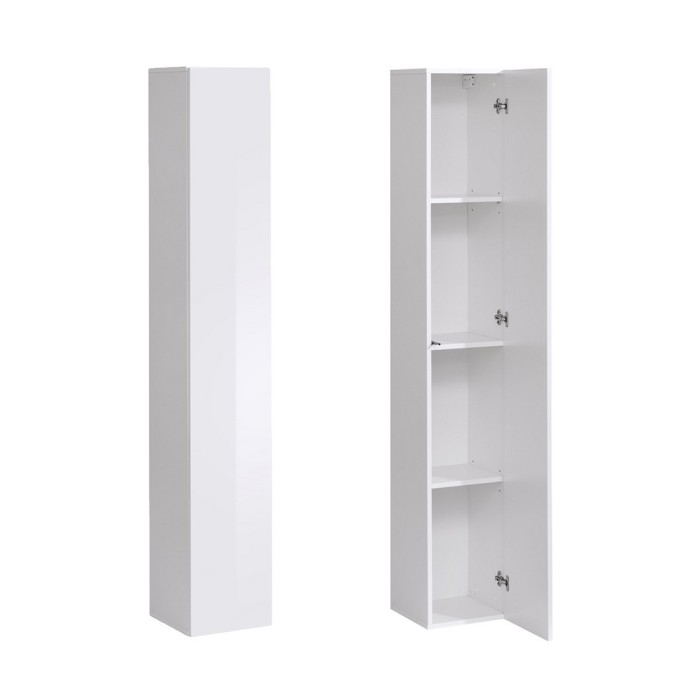 Armoire suspendue coloris blanc pour salon collection SWITCH.