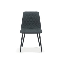 Chaise pour salle à manger coloris gris foncé. Collection GRAZ