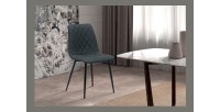 Chaise pour salle à manger coloris gris foncé. Collection GRAZ