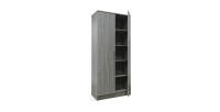 Armoire de rangement REY 80cm, idéal pour votre entrée, votre buanderie ou encore votre salle de bain.