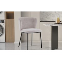 Chaise 'ARTHUS' Tissu Beige, dimension H76 x L52 x P54, idéal pour votre cuisine ou salle à manger