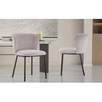 Chaise 'ARTHUS' Tissu Beige, dimension H76 x L52 x P54, idéal pour votre cuisine ou salle à manger