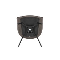 Chaise BOBO PU Micro fibre Gris, dimensions: H84 x L66.5 x P61 cm, idéal pour votre cuisine ou salle à manger
