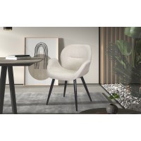 Chaise MAXIMA Tissu Beige, dimension H85 x L64 x P60, idéal pour votre cuisine ou salle à manger