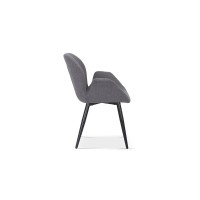 Chaise MAXIMA Tissu Gris, dimension H85 x L64 x P60, idéal pour votre cuisine ou salle à manger