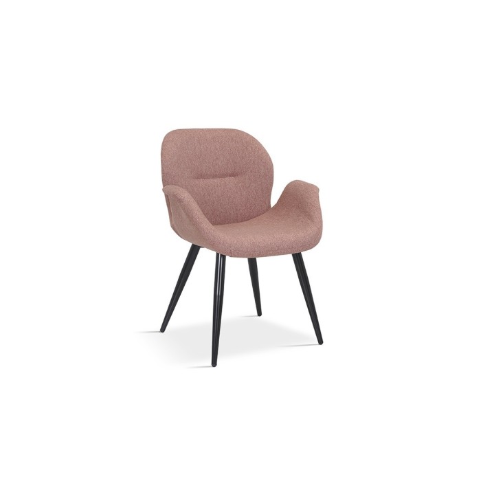 Chaise MAXIMA Tissu Rose, dimension H85 x L64 x P60, idéal pour votre cuisine ou salle à manger