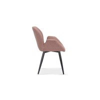 Chaise MAXIMA Tissu Rose, dimension H85 x L64 x P60, idéal pour votre cuisine ou salle à manger