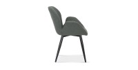 Chaise MAXIMA Tissu Vert, dimension H85 x L64 x P60, idéal pour votre cuisine ou salle à manger