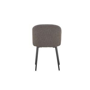 Chaise TOLO Tissu Bouclé Gris, dimension H80 x L51 x P55, idéal pour votre cuisine ou salle à manger