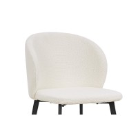 Chaise TOLO Tissu Bouclé Blanc, dimension H80 x L51 x P55, idéal pour votre cuisine ou salle à manger