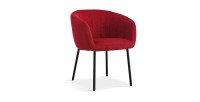 Chaise SEVILLE Tissu Rouge, dimension H79 x L57 x P62, idéal pour votre cuisine ou salle à manger