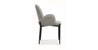 Chaise BALBOA Tissu Gris clair, dimension H88 x L60 x P57, idéal pour votre cuisine ou salle à manger