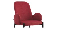 Chaise BALBOA Tissu Rouge, dimension H88 x L60 x P57, idéal pour votre cuisine ou salle à manger