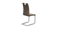 Chaise SOFI PU Cappuccino, dimension H99 x L43 x P57 cm, idéal pour votre cuisine ou salle à manger