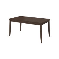 Table extensible jusqu'à 240cm pour 10 personnes pour salle à manger Collection PALACE. Coloris chêne foncé.