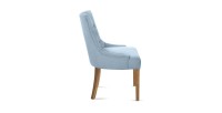 Chaise ROYA Tissu bleu, dimension H93 x L56 x P60, idéal pour votre cuisine ou salle à manger