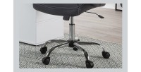 Chaise de bureau CHUCK Tissu filet Noir, idéal pour un bureau confortable et design