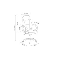 Chaise de bureau CHUCK Tissu filet Noir, idéal pour un bureau confortable et design