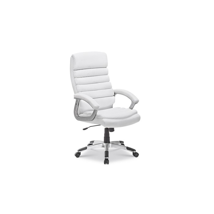 Chaise de bureau JOHN PU Blanc, un choix confortable et élégant pour votre bureau
