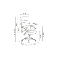 Chaise de bureau JOHN PU Blanc, un choix confortable et élégant pour votre bureau