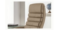 Chaise de bureau JOHN PU Taupe, un choix confortable et élégant pour votre bureau